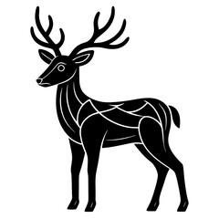 deer silhouette vector