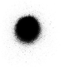 Circular Spray Paint Spot with Fine Mist and Smooth Fade
