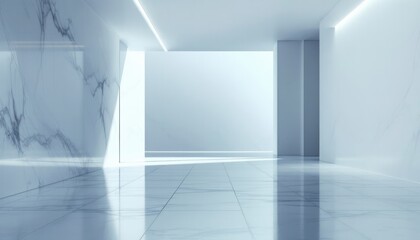 Fototapeta premium empty white room
