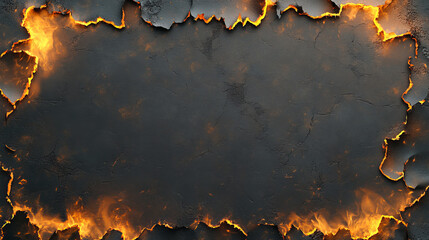 Burnt paper edges with fire and black ash isolated on transparent background. Vector realistic set of borders and frames from scorched and smoldering paper sheets with torn edges