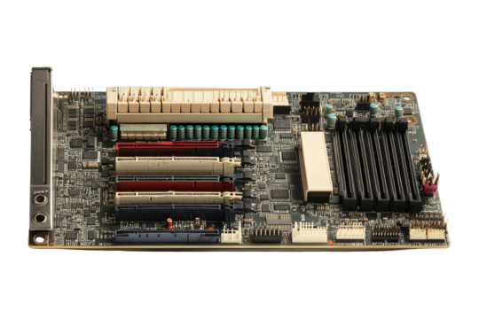 Vintage computer motherboard