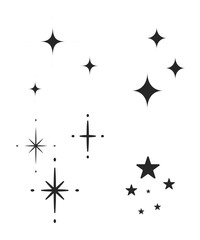 Sparkling star icon stock illustration