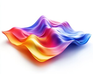 Obraz premium Vibrant waves of color flow seamlessly, creating a stunning visual experience.