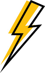 Power symbol set.Llightning bolt or thunder icons.Vector
