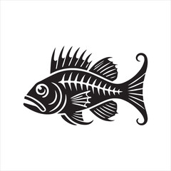 black and white fish