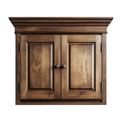 Elegant wall-mounted jewelry cabinet isolated