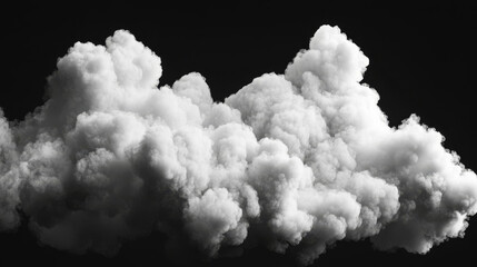 White clouds, fog or smoke in air or sky. Fluffy cumulus clouds isolated on transparent background, vector realistic illustration. Concept of weather, meteorology, climate