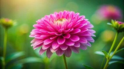 Obraz premium Blooming Pink Flower Close-Up: Delicate Petals & Vibrant Color