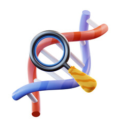  3D Illustration DNA Research