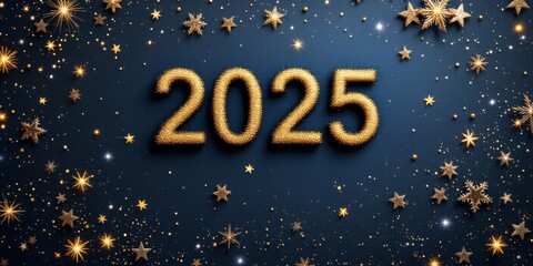 Text "2025" background
