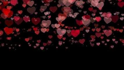 Abstract Heart Bokeh Backgrounds , illustration wallpaper