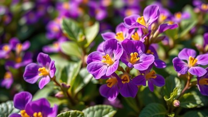 Fototapeta premium Blooming Torenia Fournieri Flowers in a Vibrant Garden - AI Photo