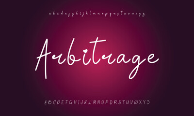 Hand drawn vector alphabet. Modern monoline signature script font. Elegant Signature Font. Best Alphabet Beautiful Calligraphy Signature Font lettering