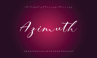 Hand drawn vector alphabet. Modern monoline signature script font. Elegant Signature Font. Best Alphabet Beautiful Calligraphy Signature Font lettering