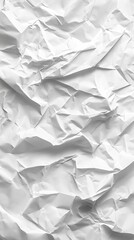 Obraz premium wrinkled white paper texture background with a slight pattern