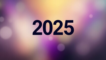 Text "2025" background