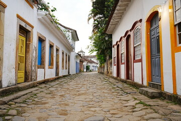 Portuguese Colonial Architecture In Paraty, Rio de Janeiro, Brazil - ブラジル...