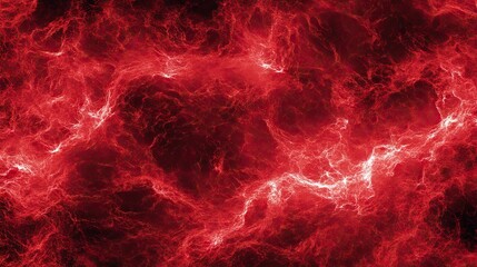 Obraz premium Abstract red texture resembling cosmic or fiery energy.