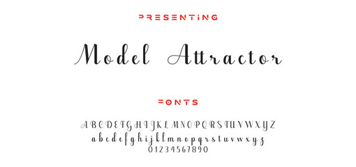 Hand drawn vector alphabet. Modern monoline signature script font. Elegant Signature Font. Best Alphabet Beautiful Calligraphy Signature Font lettering