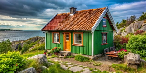 Charming Little House, Swedish West Coast, Coastal Cottage, Scandinavian Architecture, Seaside Home