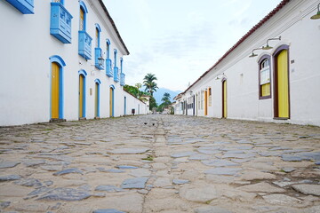 Portuguese Colonial Architecture In Paraty, Rio de Janeiro, Brazil - ブラジル...