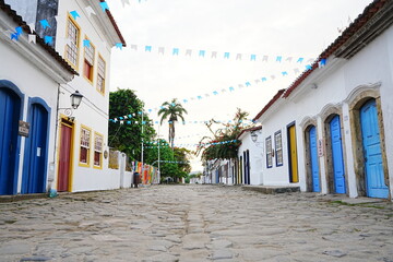Portuguese Colonial Architecture In Paraty, Rio de Janeiro, Brazil - ブラジル...