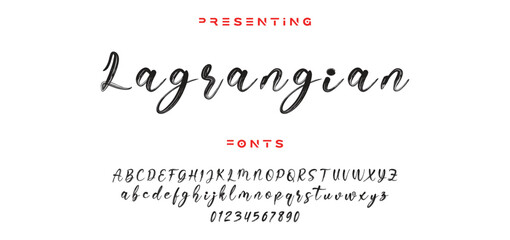 signature Font Calligraphy Logotype Script Brush Font Type Font lettering handwritten
