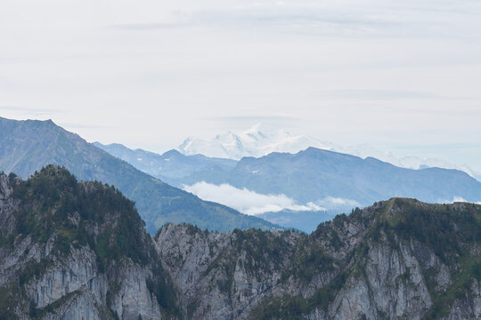 vue au sud depuis la pointe de lachau