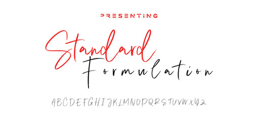 signature Font Calligraphy Logotype Script Brush Font Type Font lettering handwritten