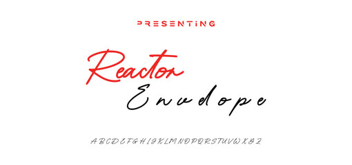 signature Font Calligraphy Logotype Script Brush Font Type Font lettering handwritten