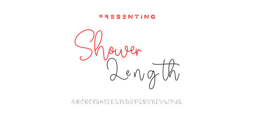 signature Font Calligraphy Logotype Script Brush Font Type Font lettering handwritten