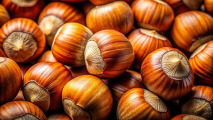 Close-up Macro Photography of Hazelnuts, Rich Brown Shells and Kernels, Nut Wallpaper