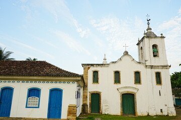 Portuguese Colonial Architecture In Paraty, Rio de Janeiro, Brazil - ブラジル リオデジャネイロ パラチーの街並み