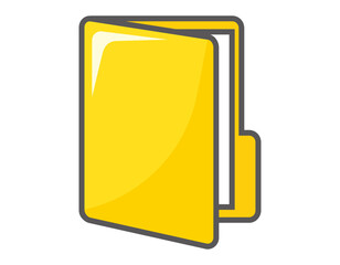 フォルダのベクターイラスト　　書類ファイルアイコン
