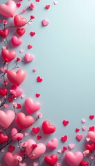 Obraz premium valentine background with hearts