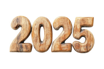 Wooden 2025 sign rustic decor home natural close-up