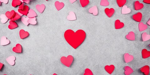 Obraz premium red hearts background