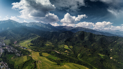 Obraz premium Mountains aerial landscape