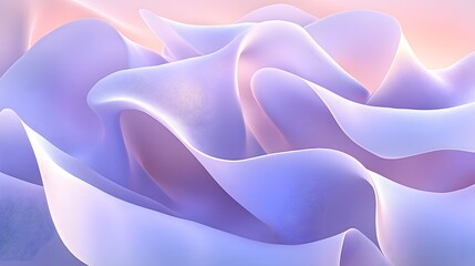 Abstract Purple Waves Flow Gently