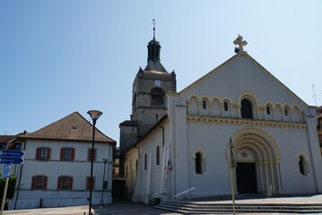 Naklejka premium Church of Our Lady of the Assumption - Evian, France