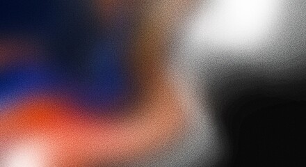 Grainy texture background, white orange gray abstract color wave,