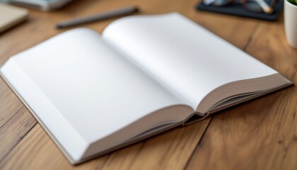 open book on wooden background