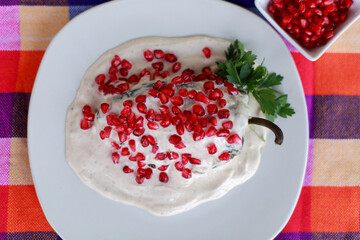 Chiles en Nogada, typical food in the months of september and october in Mexico