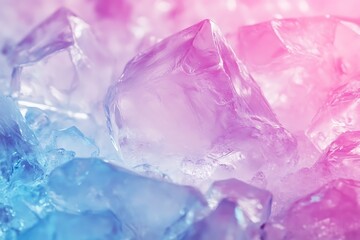 Pastel cubes ices background