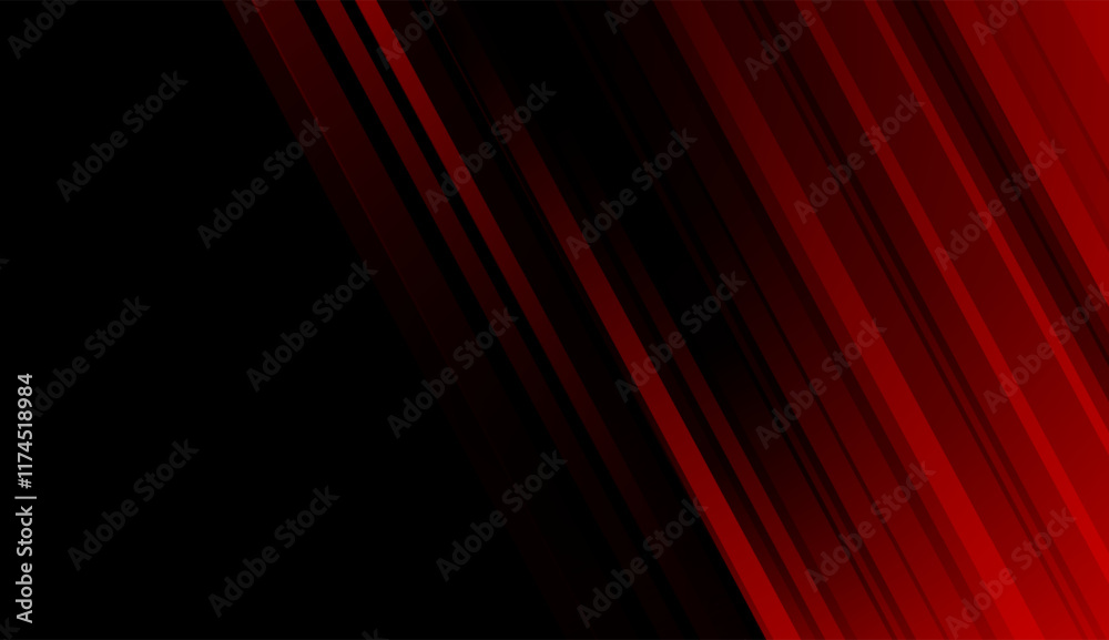Aufkleber Dark red geometric stripes and lines abstract minimal tech background. Concept vector design