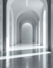 corridor with columns