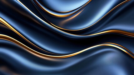 Fototapeta premium Abstract art elegant gold and blue design