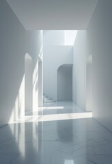 3d render of a corridor