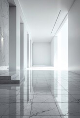 Fototapeta premium empty white room