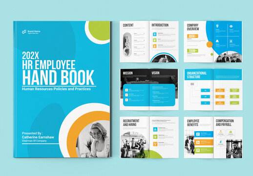 HR Employee Handbook Brochure Layout